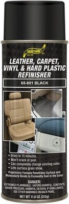 Refinishing Spray Paint - Black 11 Oz - For Leather, Vinyl, Metal, Plastic