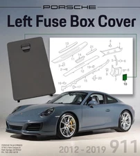 2012-2019 Porsche 911 Genuine Factory OEM Fuse Box Cover (left) 991555421031E0