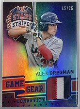 2015 Panini Stars & Stripes Alex Bregman Game Gear Relic Card 15/25