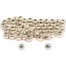 60 Smooth Polished Sterling Silver Ball Beads Craft Jewelry Beading Parts 1.8mm
