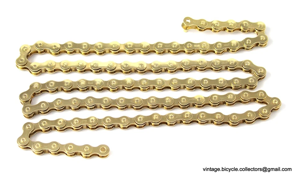 镀金 REGINA 链条适用于豪华经典复古履带比斯塔自行车 — 第 3/4 张图片