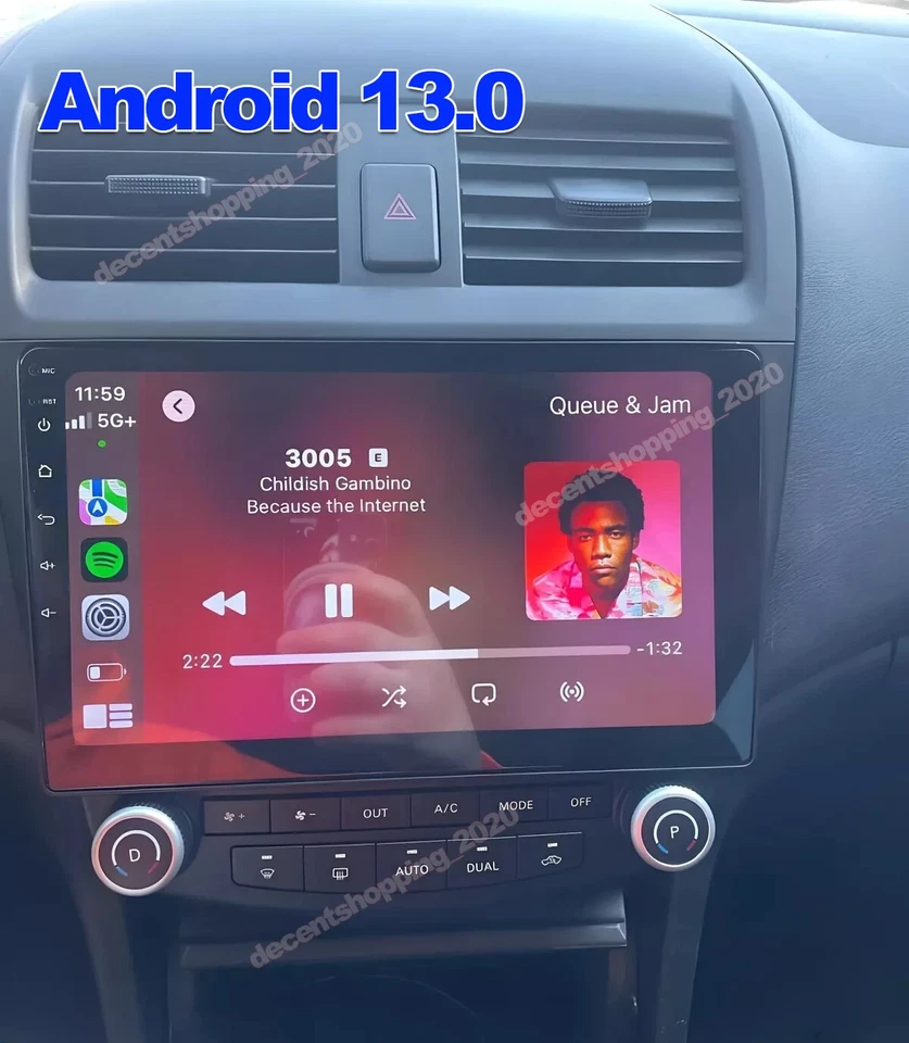 For Honda Accord 7 2003-2007 Android 15 Wifi Apple Carplay Car Stereo GPS Radio - Image 2 of 4