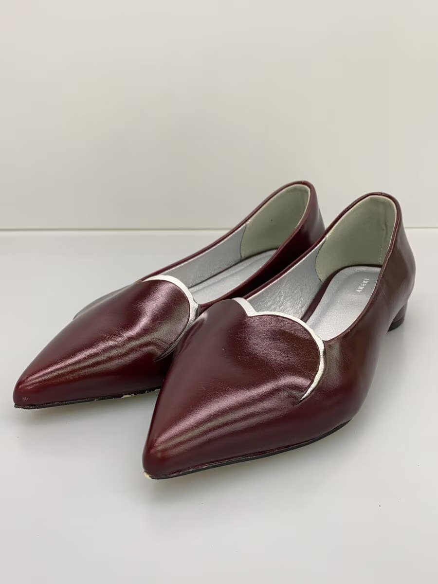 Ameri Heart Motif Pointed Toe Pumps Flat Pumps M … - image 2