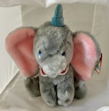 Vintage Walt Disney World Disney Dumbo 9 Inch Plush Stuffed Animal Original Tags