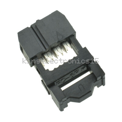 10Stks 2.54mm Pitch 6Pin FC-6P IDC FC Female Header Connector 3pcs/set