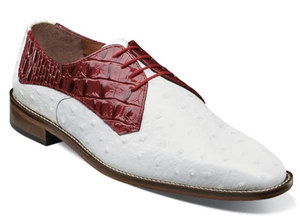 red and white stacy adams