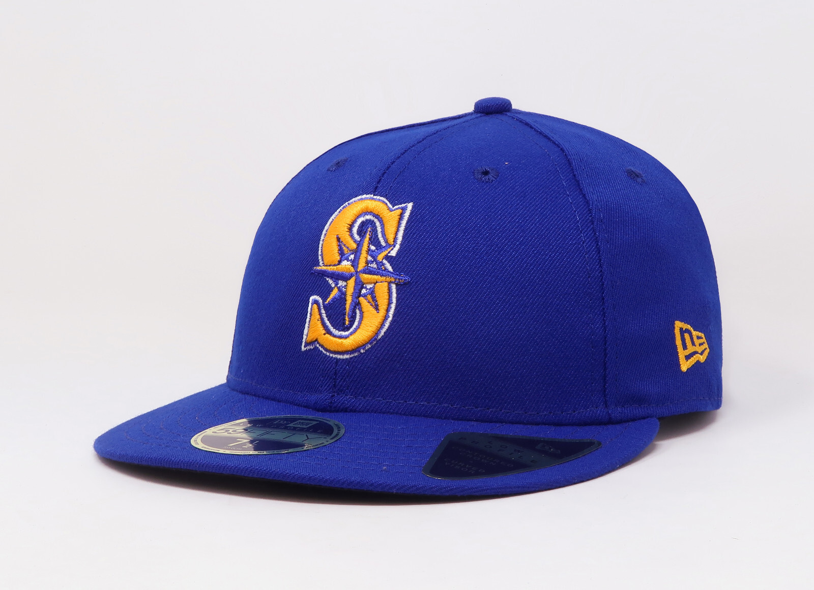 New Era 59Fifty Men Women Hat Seattle Mariners Royal Blue Low