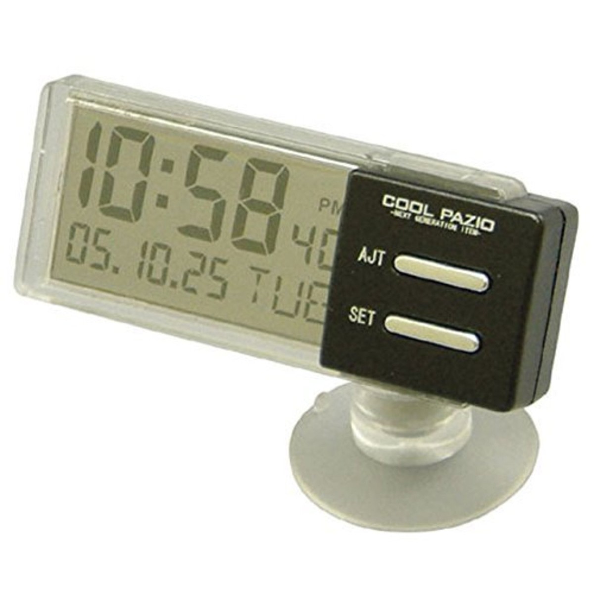YAC PZ-372 Compact See Through Simple Clear Digital Clocks F YAC PZ-372 Compact See Through Simple Clear Digital Clocks F