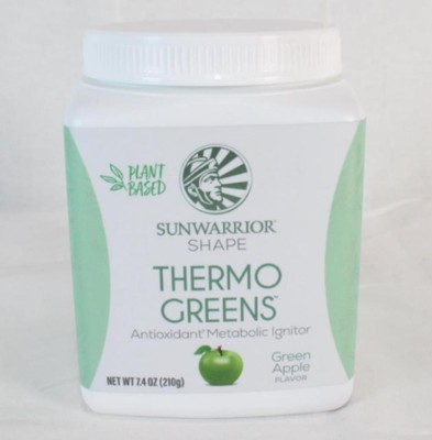Sunwarrior Organic Shape Thermo Greens Keto Green Apple 7.4 OZ Exp 3/26 NEW
