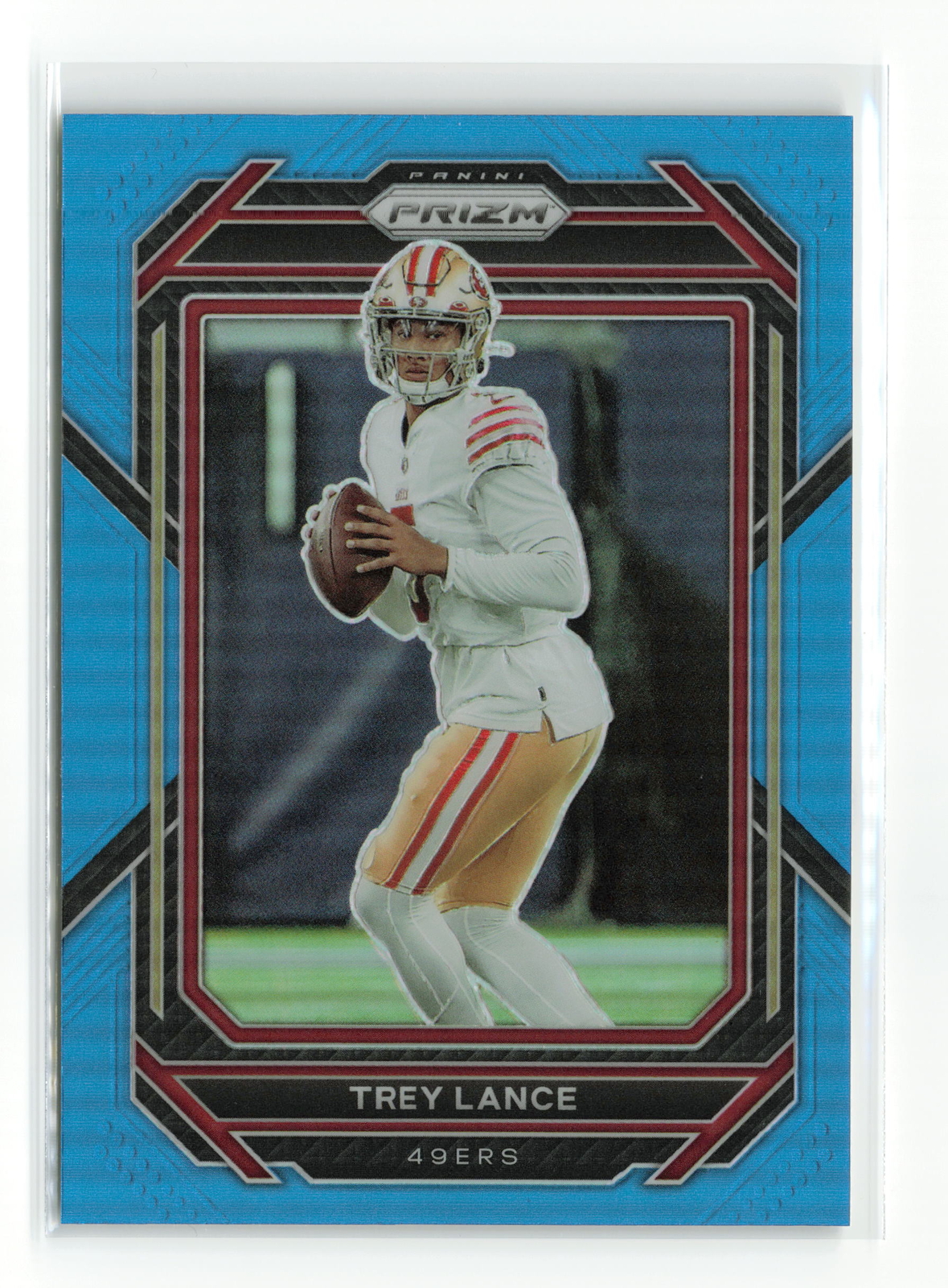 TREY LANCE #263 2022 PANINI PRIZM 49ERS LIGHT BLUE