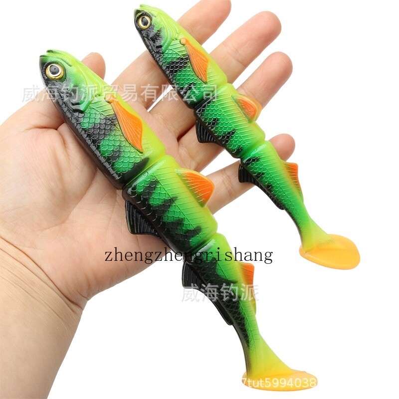 1PCS Big Game Soft Plastic Bait Swimming Paddle Tail 16cm 22cm