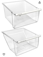 Upgraded 2188656 Fridge Crisper Drawer - 2 Pack - Upper  Lower