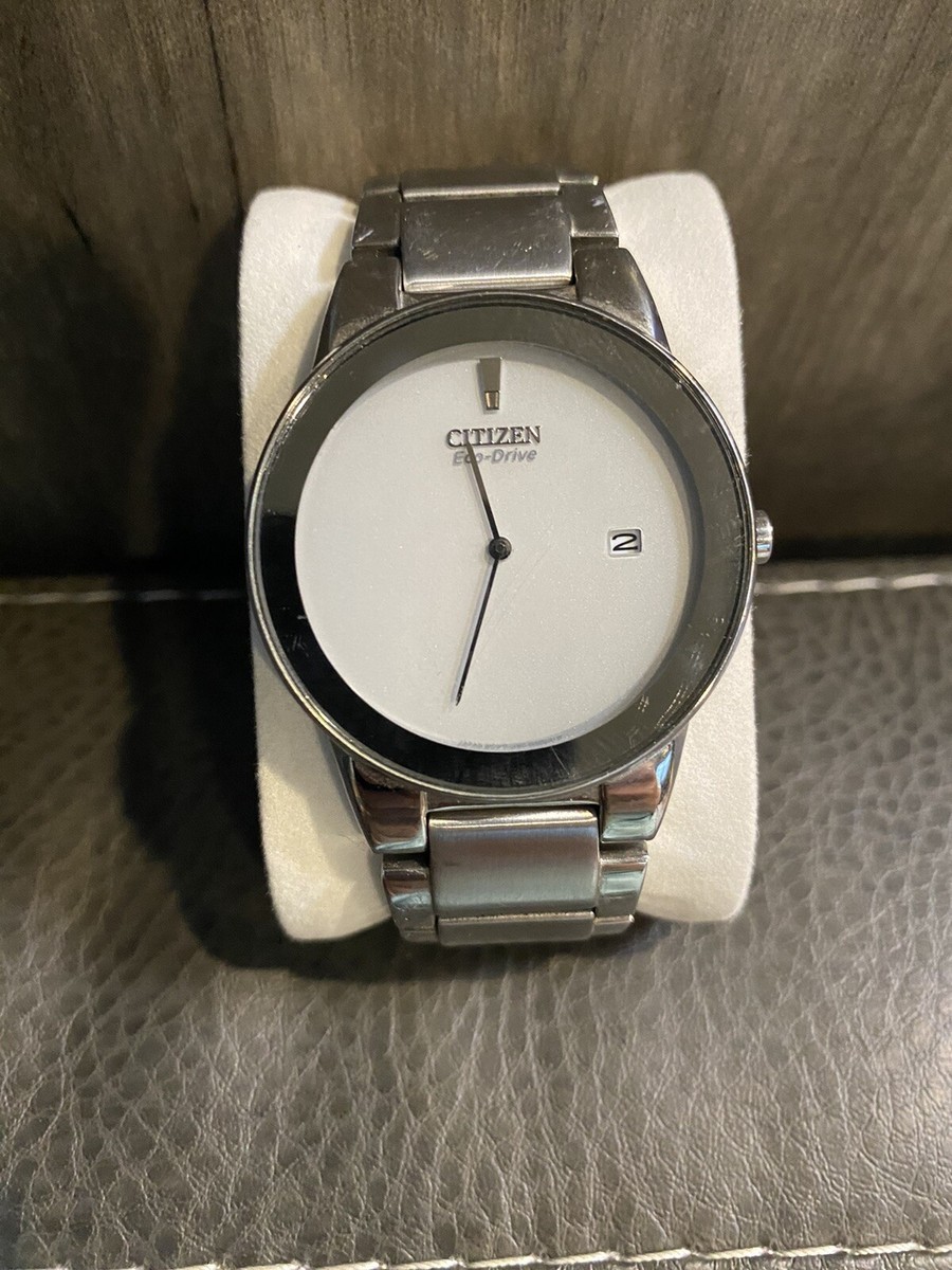 Citizen Eco-Drive GN-0-S-9 Ladies White dial stainless watch