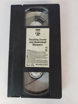Dazzling Dunks And Basketball Bloopers 1989 VHS Marv Albert