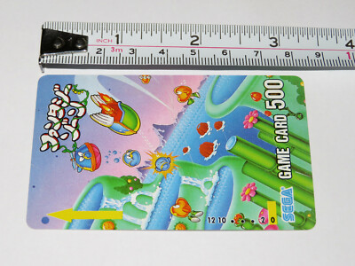 UNUSED JAPAN 1986 SEGA GAME CARD 500 FANTASY ZONE ARCADE