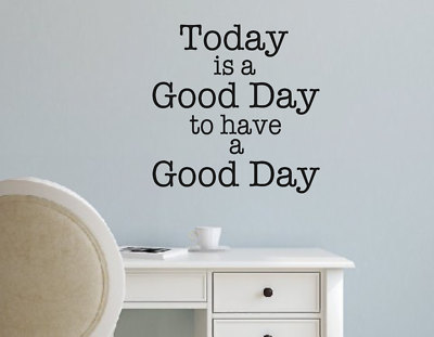 TODAY IS A GOOD DAY TO HAVE Wall Words Lettering Quote Decal Decor Rustic