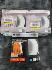 (1) Commercial Electric 5"/6" LED Ultra Deep CCT, w/ White Or Black Baffle Trim