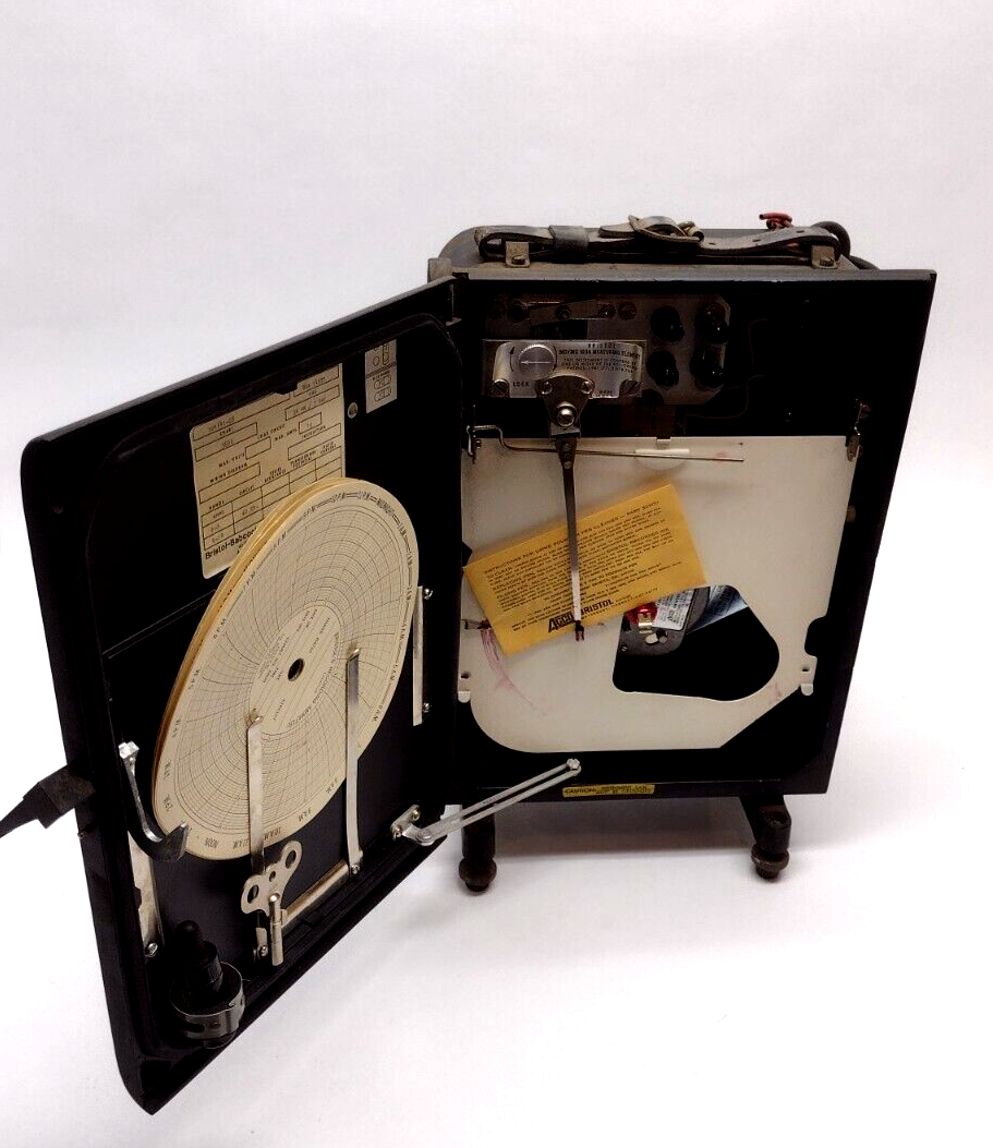 Bristol 1UA54125 A.C Amps Chart Recorder 24HRS / 7 Days 3800 Chart eBay