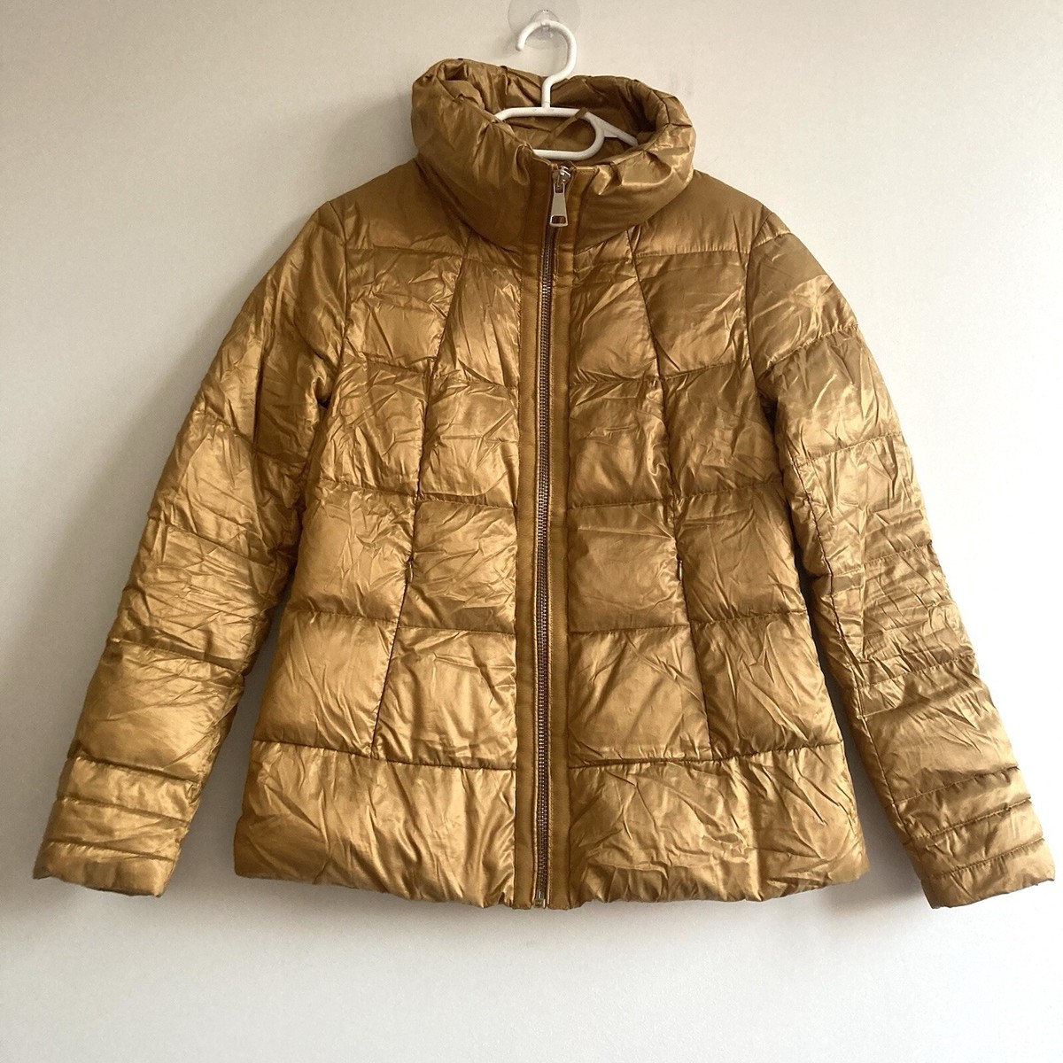 Black Label Golden Down Puffer Jacket Size 36 Warm Party