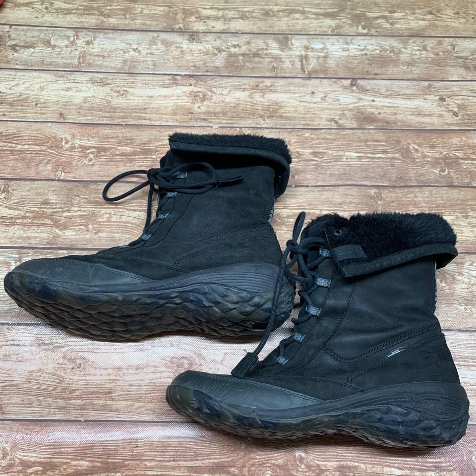 Womens Cushe Waterproof Allpine Cone Black Lace Up Boots Winter Shoes US 11 42 - Image 2 of 4