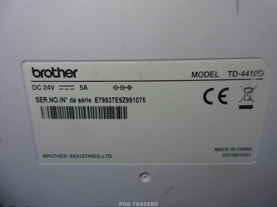 Brother TD-4D Direct Thermal Label Printer TD-4410D USB 104mm - 190 METERS - Bild 4 von 4