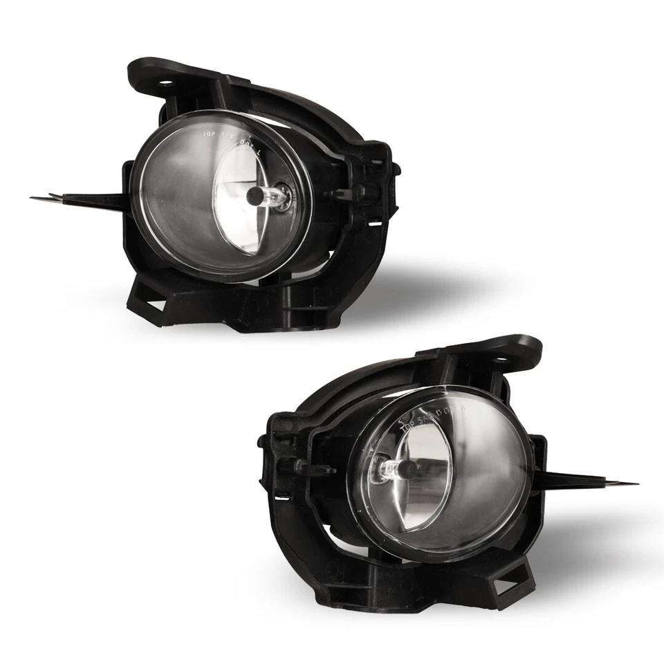 Fog Light PAIR For Nissan Rogue 2008-2010 Halogen Driving Bumper Lamp Clear Lens - Image 4 of 4