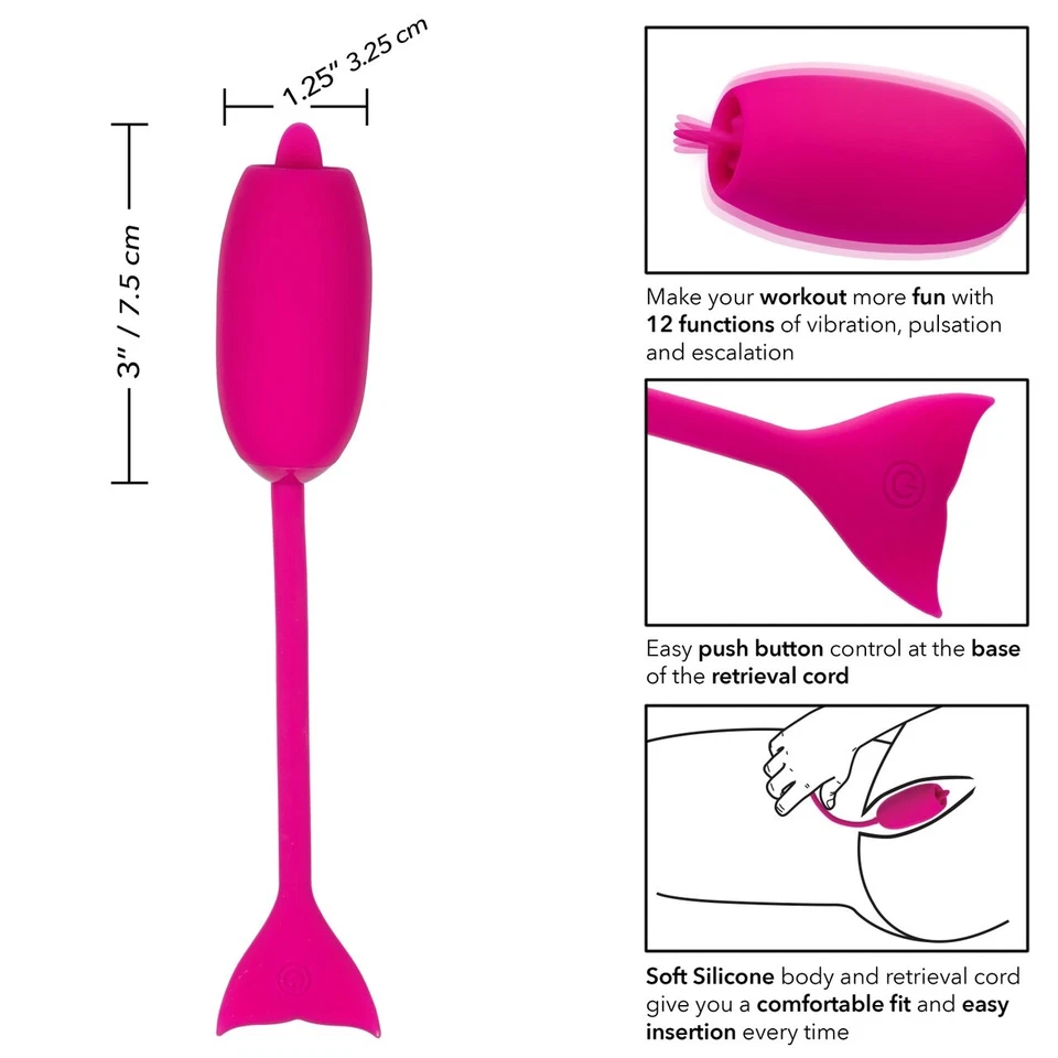 Rechargeable Kegel Teaser Pelvic Floor Workout Silicone Pink - Изображение 4 из 4