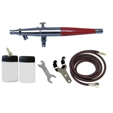 VL-1AS Paasche Double Action Siphon Feed Airbrush Set with Bottles and Hose