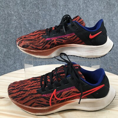 nike running pegasus turbo trainers in burgundy and orange