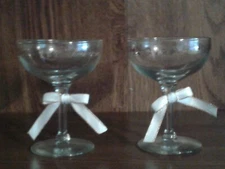 50TH ANNIVERSARY CHAMPAGNE TOASTING GLASS SET CAKE TOPPER TABLE CENTERPIECE 