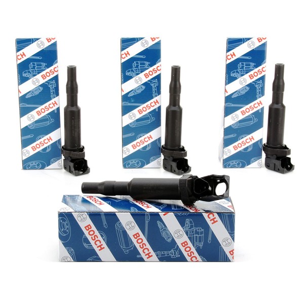 4X Bosch 0221504470 ZüNdspule FüR Berlingo C3 C4 C5 207 308 508 Partner 1.4 1.6-image