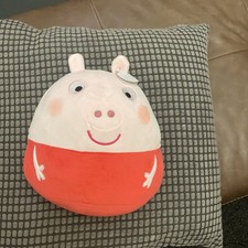 TY PEPPA PIG Squish-A-Boos Collection Soft Toy Plush Cushion 10" Christmas gift