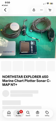 NORTHSTAR EXPLORER 650 Marine Chart Plotter Sonar C-MAP NT+ 5