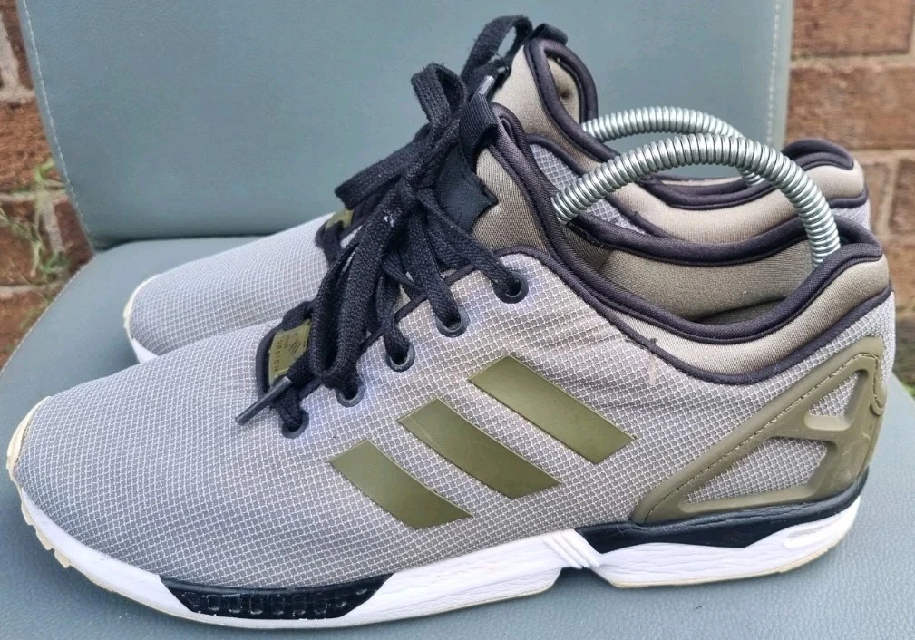 Adidas Originals ZX Flux NPS scarpe da ginnastica uomo cargo nero B35121 taglia 8 5 UK