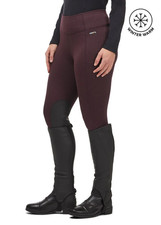 Kerrits Fleece Lite II Knee Patch Tight Women's XL Vineyard Maroon USA Made NWT