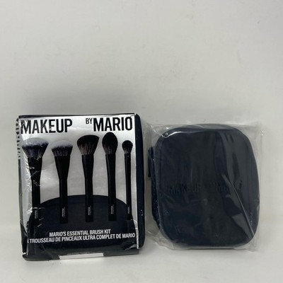 MAKEUP BY MARIO 5-Piece Travel Brush Set + Case, Black