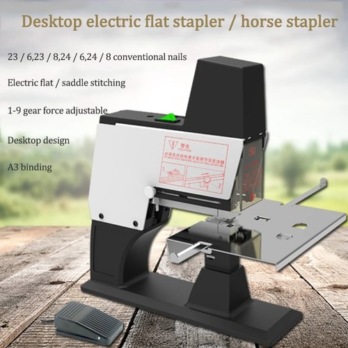 Large-Capacity Heavy-Duty Electric Stapler Center-Stapling Binding ...