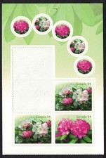 Canada Rhododendrons 2v self-adhesive 2009 MNH SG#2603-2604