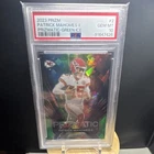 Patrick Mahomes II 2023 Panini Prizm Prizmatic Green Ice Prizm Chiefs #2 PSA 10