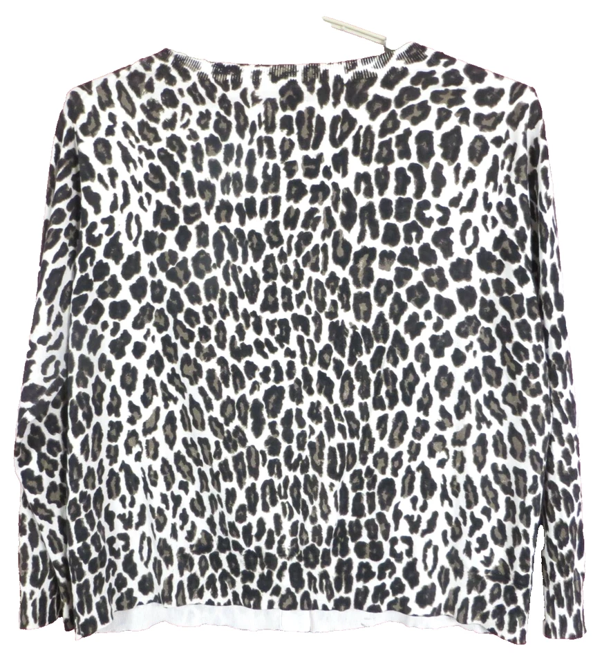 SC001081- CHAUS Mujer Seda Nylon Cárdigan Suéter Manga 3/4 Animal Talla 3X Foto 2 de 4