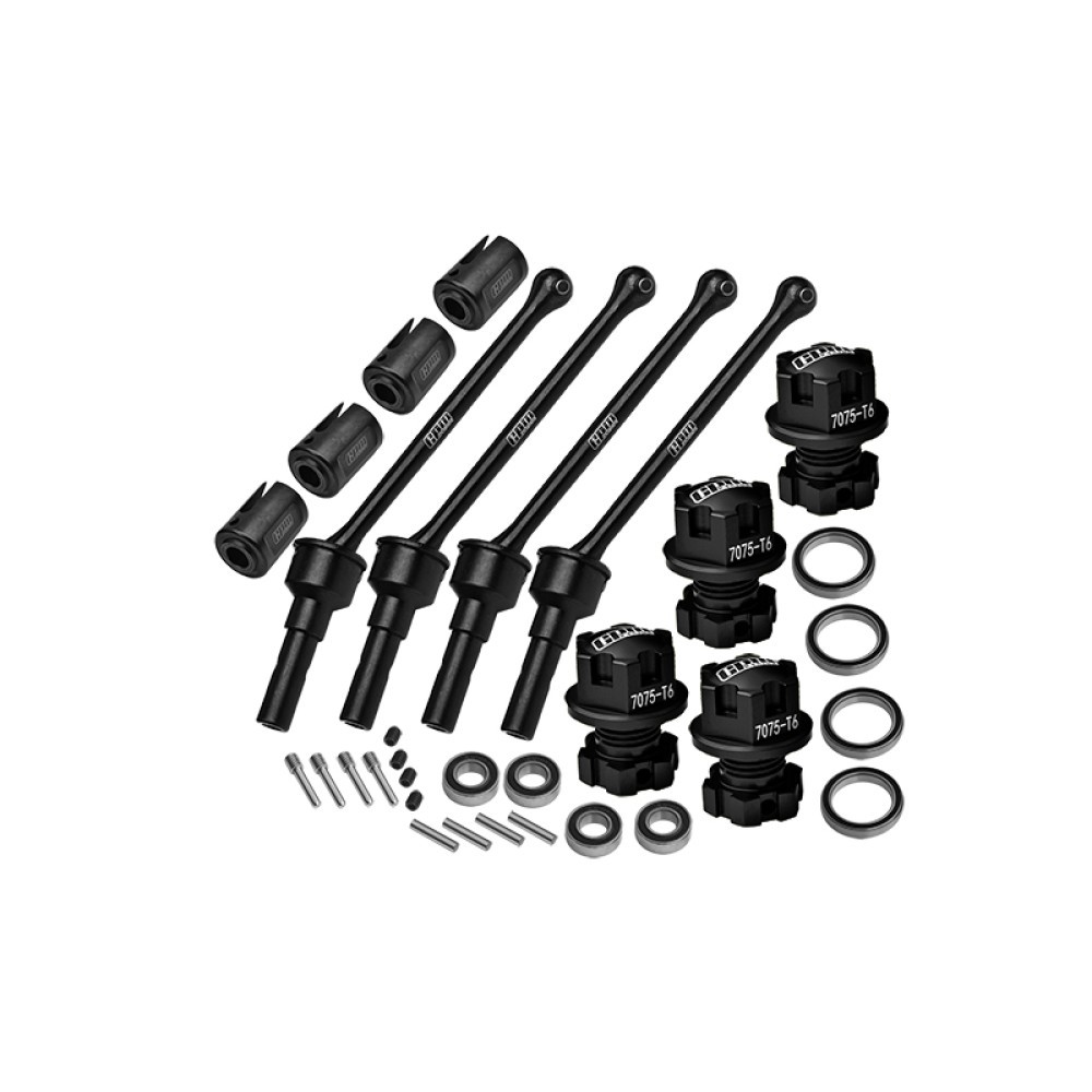 GPM-TS088FRS-BK 4140 Carbon Steel Front & Rear CVD Shaft (88Mm) With 7075 Alloy