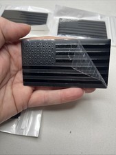 5PCS American Flag Emblem Car Stickers, 3D Metal USA Flag Car Black