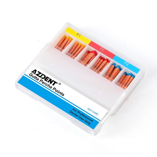 600 Stück Dental Gutta Percha Punkte Eodontie Verstopfungspunkte F1 F2 F3 & Skala - Bild 8 von 15