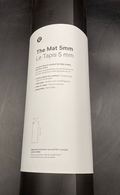 Lululemon The Mat 5mm Yogamatte LU9CJ7S Fitnessmatte 180x66cm Schwarz