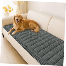 Couch Cover for Dogs Washable, Non Slip Thick Flannel Sofa 27.6"x59" Dark Grey