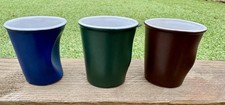 Tazzine espresso Revol Calici Froissés. BLU VERDE MARRONE altezza 6 cm