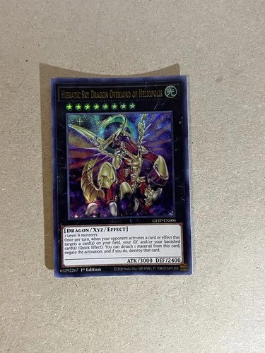 Hieratic Sky Dragon Overlord of Heliopolis Ultra Rare GFTP-EN004 Yugioh