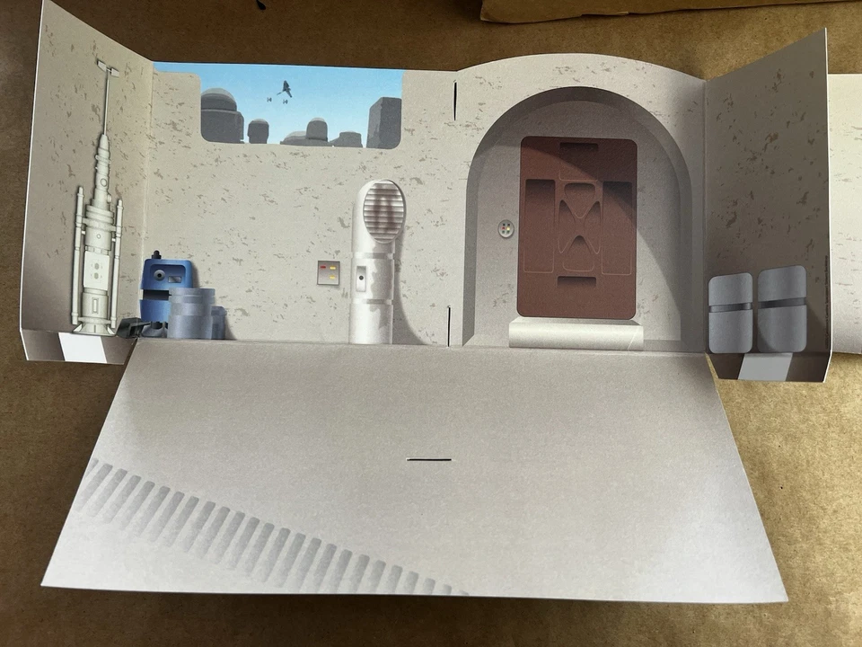 Cartulina Cantina Tatooine Mos Eisley Streets Diorama Star Wars 1:18 Foto 4 de 4