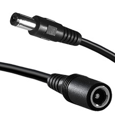 Dc Power Extension Cable,5.5Mm X 2.1Mm 12V Extension Cord 6FT Security Camera Ca