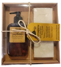 New Sealed Trader Joe's Menagerie Olive Oil Honey Soap & Goat Milk Set In Box